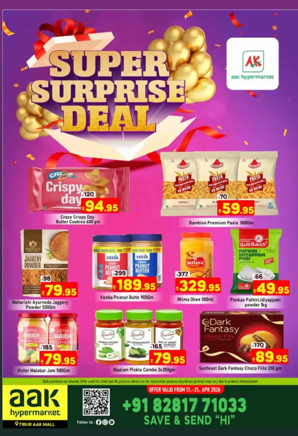AAK Hypermarket Tirur Surprise Deal | Ends Tuesday