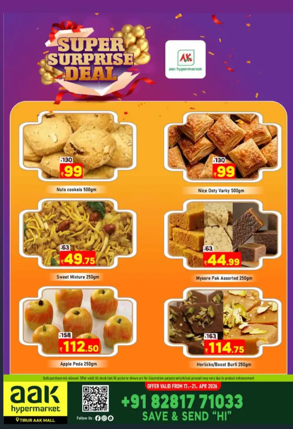 AAK Hypermarket Tirur Surprise Deal | Ends Tuesday