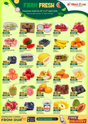 West Zone Supermarket Dubai Farm Fresh Fruit Offers In West Zone Supermarket Dubai,Abu Dhabi,Sharjah / Ajman