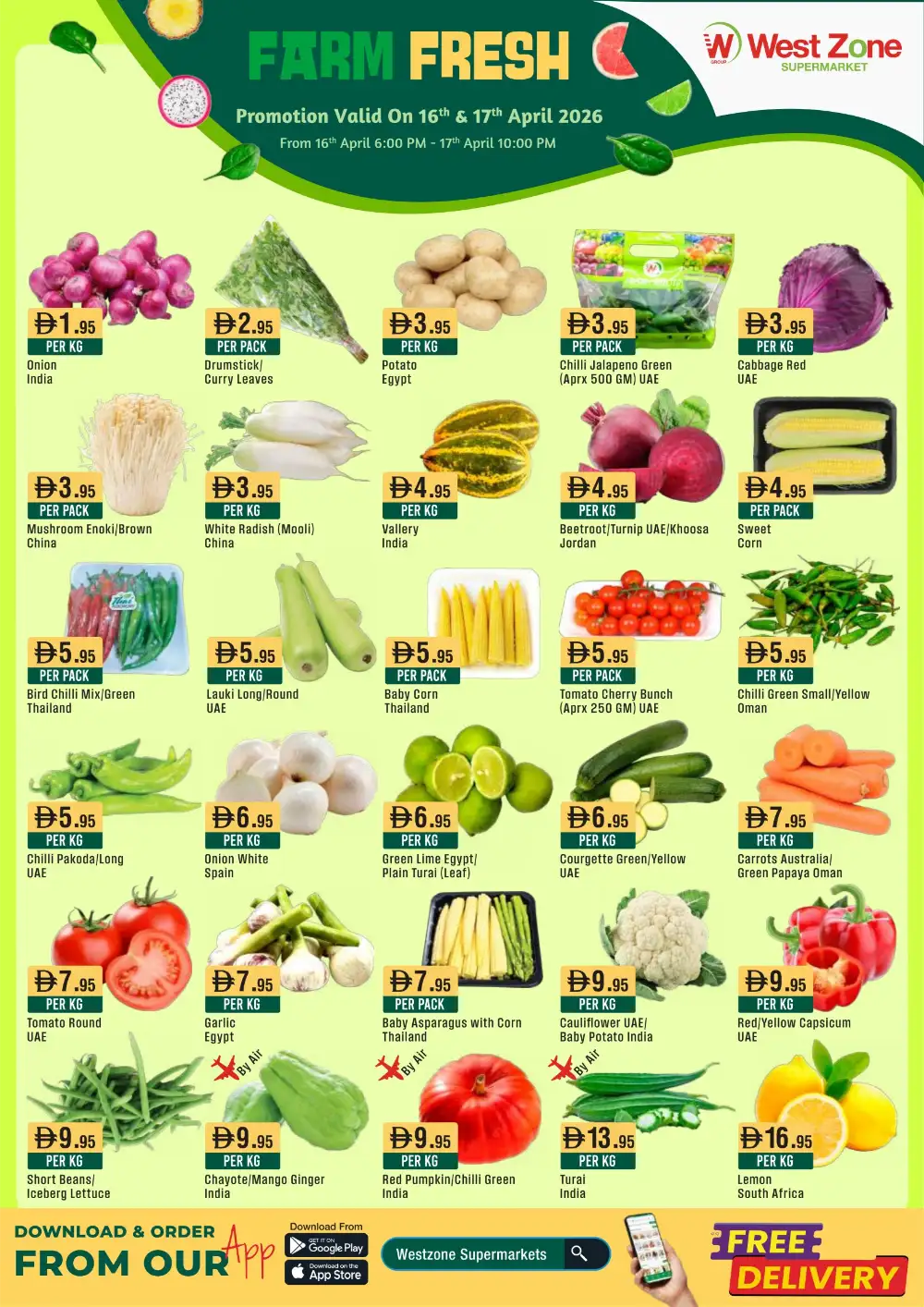 West Zone Supermarket Dubai Farm Fresh Fruit Offers