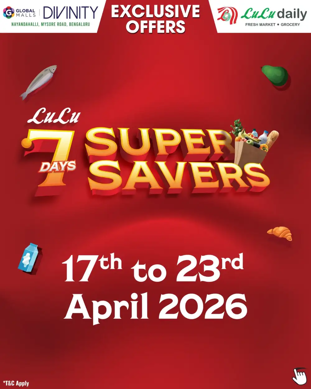 LuLu Daily Global Malls Bengaluru 7 Days Super Savers page 1