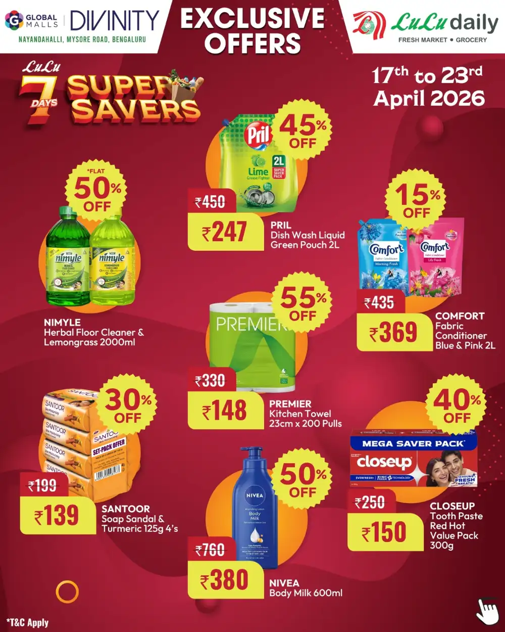 LuLu Daily Global Malls Bengaluru 7 Days Super Savers page 9