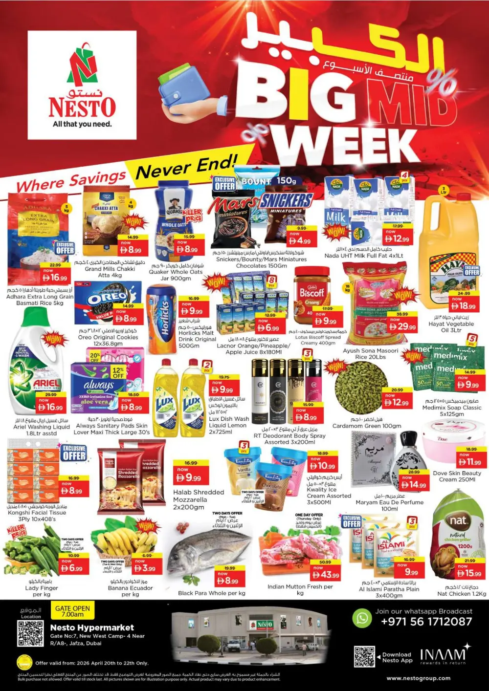 Nesto Jafza: Big Midweek Offers – Save Big Now page 1