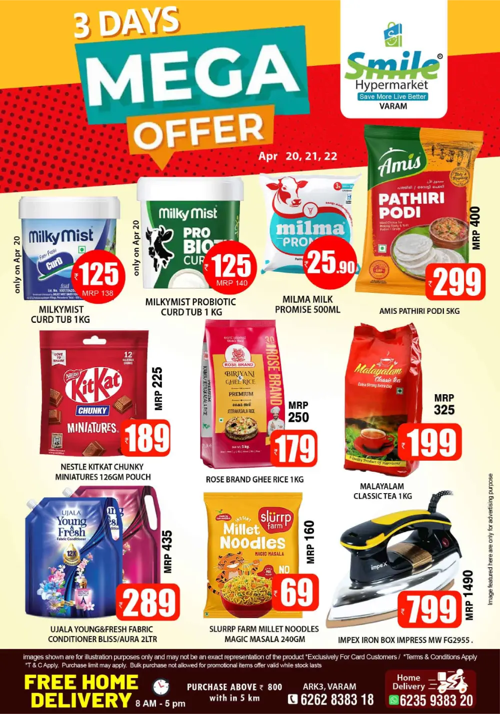 Smile Hypermarket Varam: 3-Day Mega Offers page 1