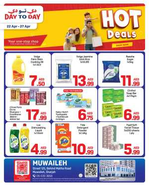 Day to Day Muwaileh | Hot Deals Apr 22-27 flyer cover