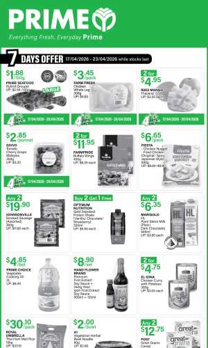 Prime Supermarket SG: Weekly 7-Day Fresh Offers flyer cover