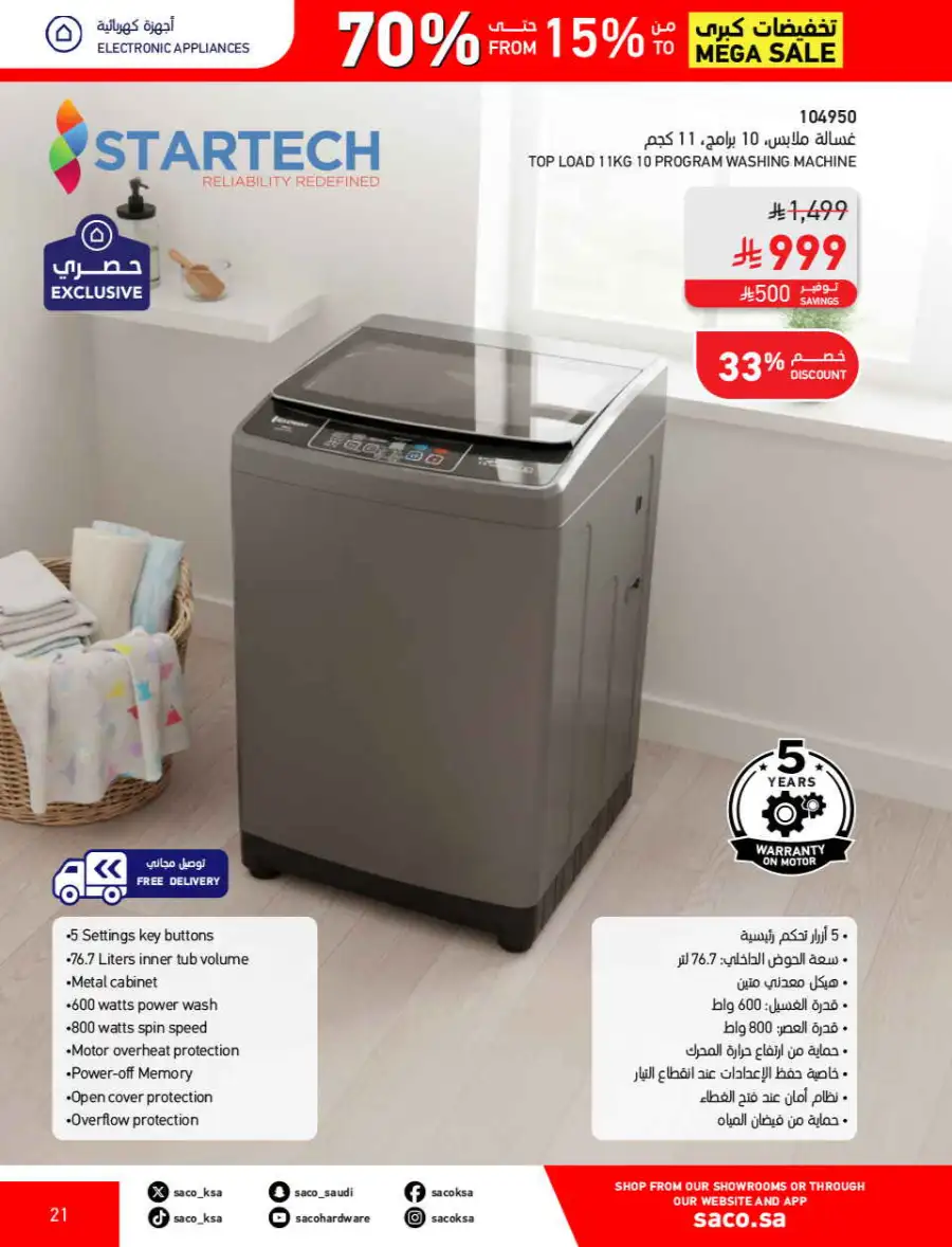 SACO  Mega Sale: Up to 70% Off Home Improvement page 21