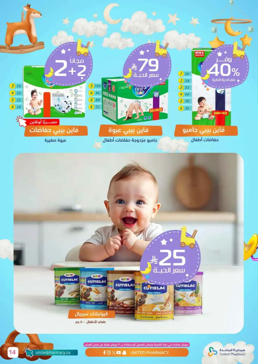 United Pharmacy KSA Baby Care Offers page 15