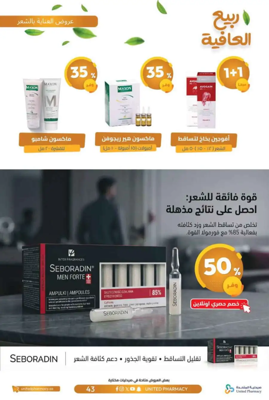 United Pharmacy KSA Spring Wellness Offers page 46