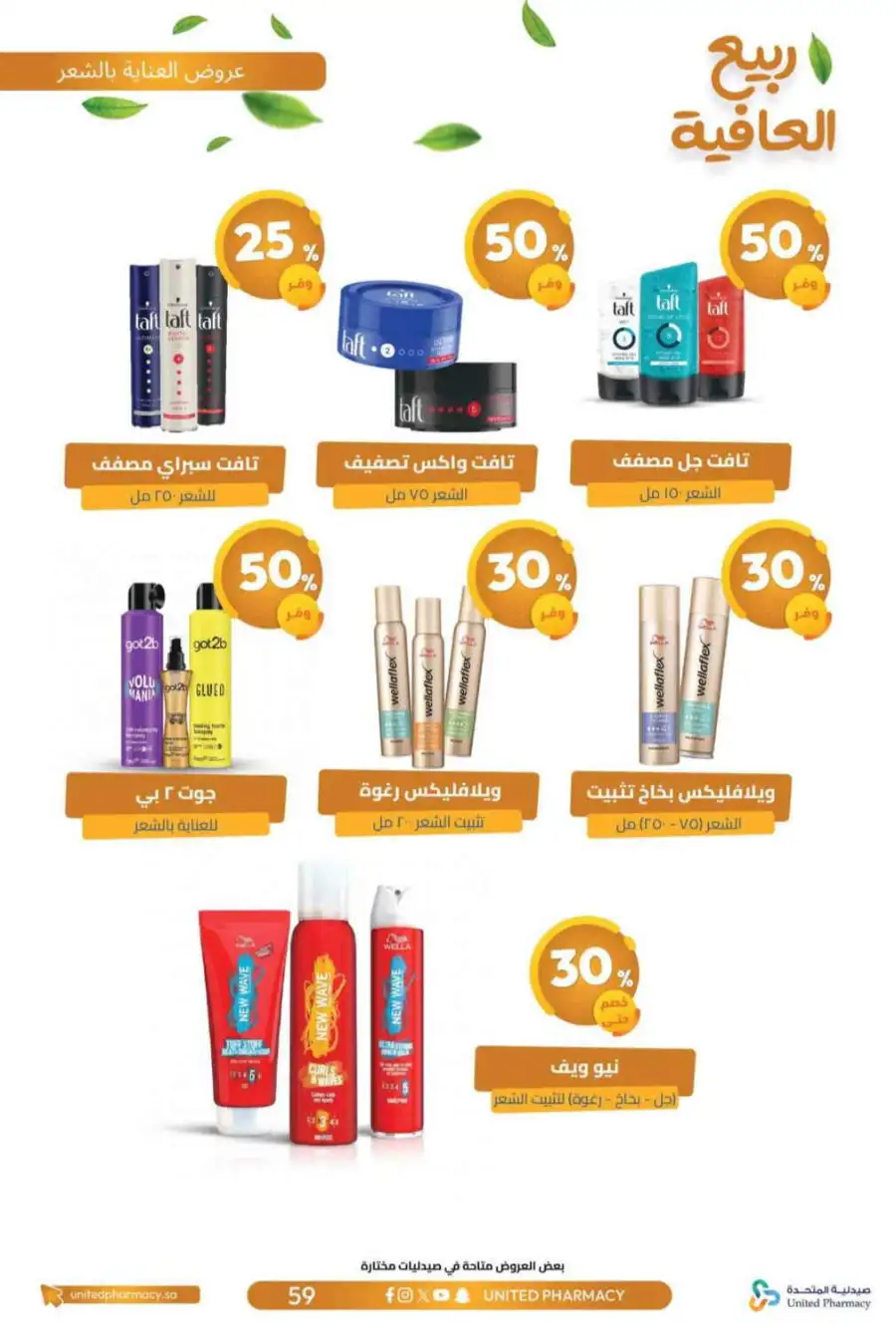 United Pharmacy KSA Spring Wellness Offers page 62