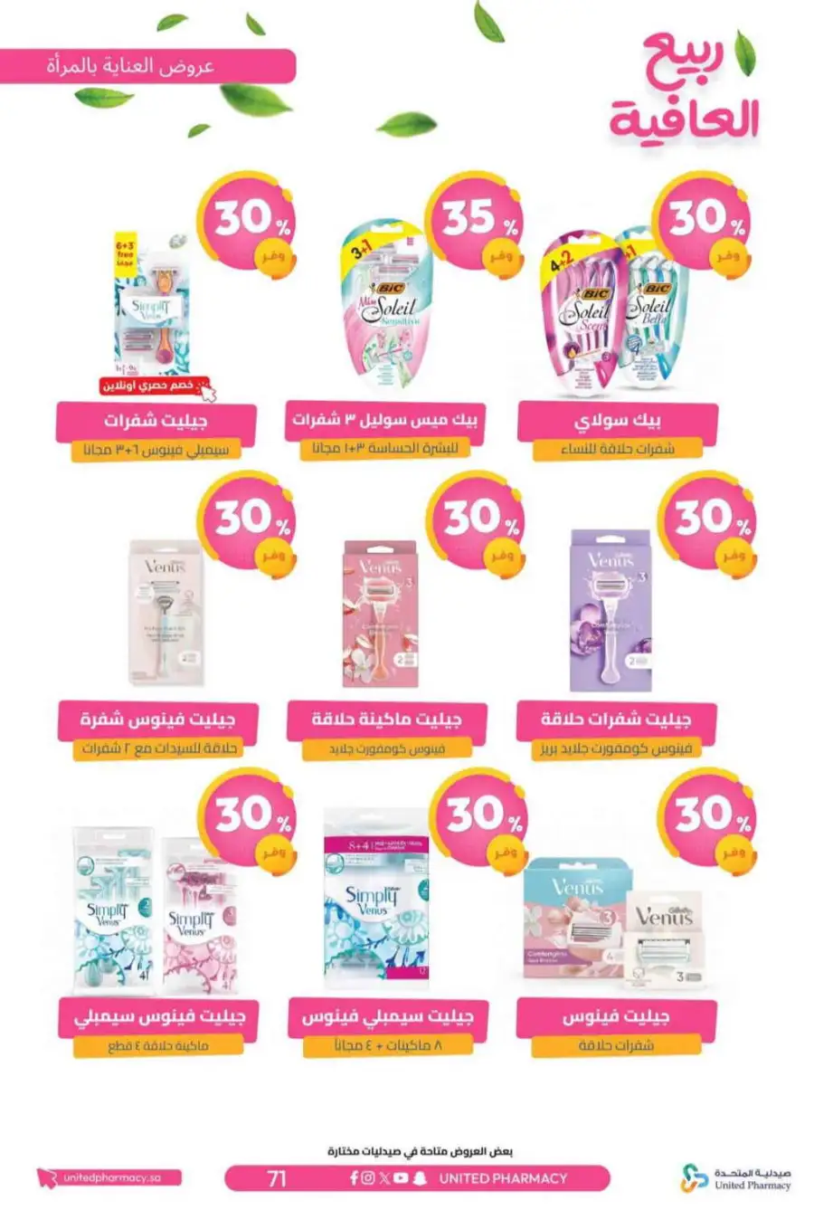 United Pharmacy KSA Spring Wellness Offers page 74