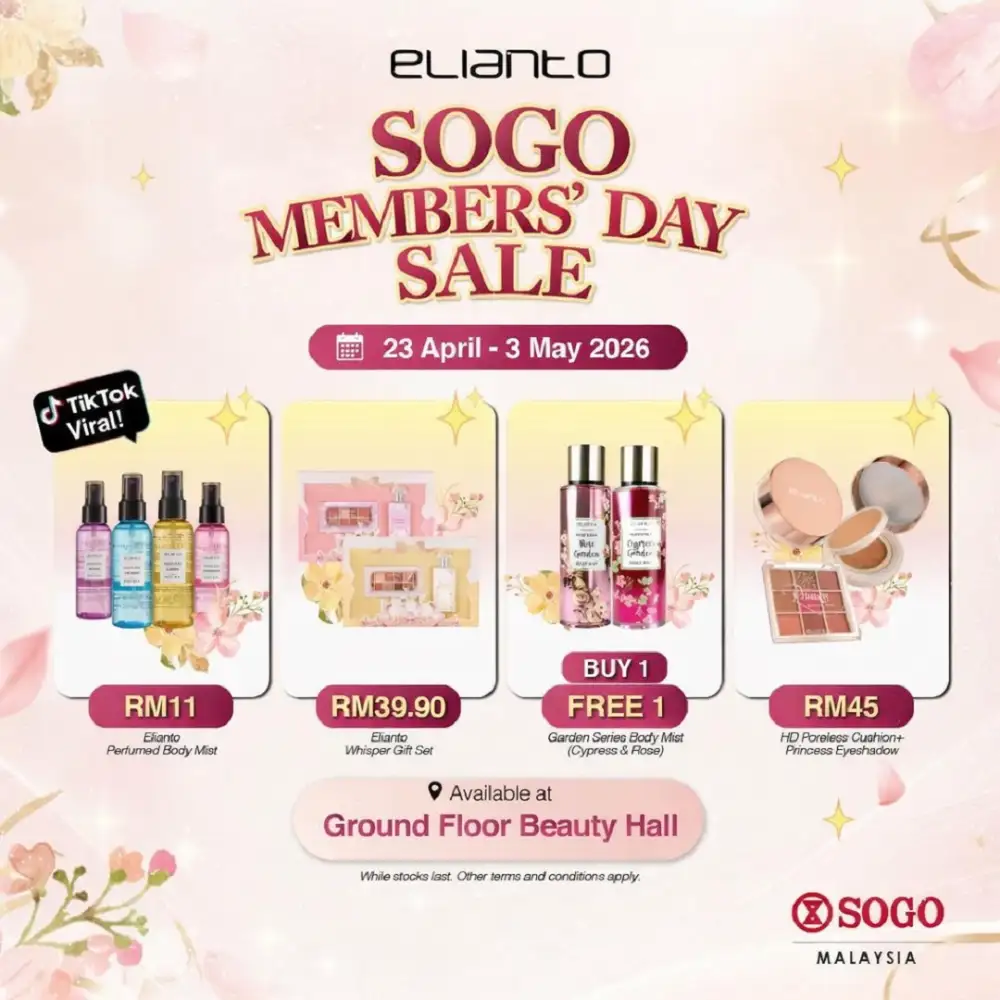 SOGO KL: O.TWO.O Members' Day 20% Off Sale! page 3