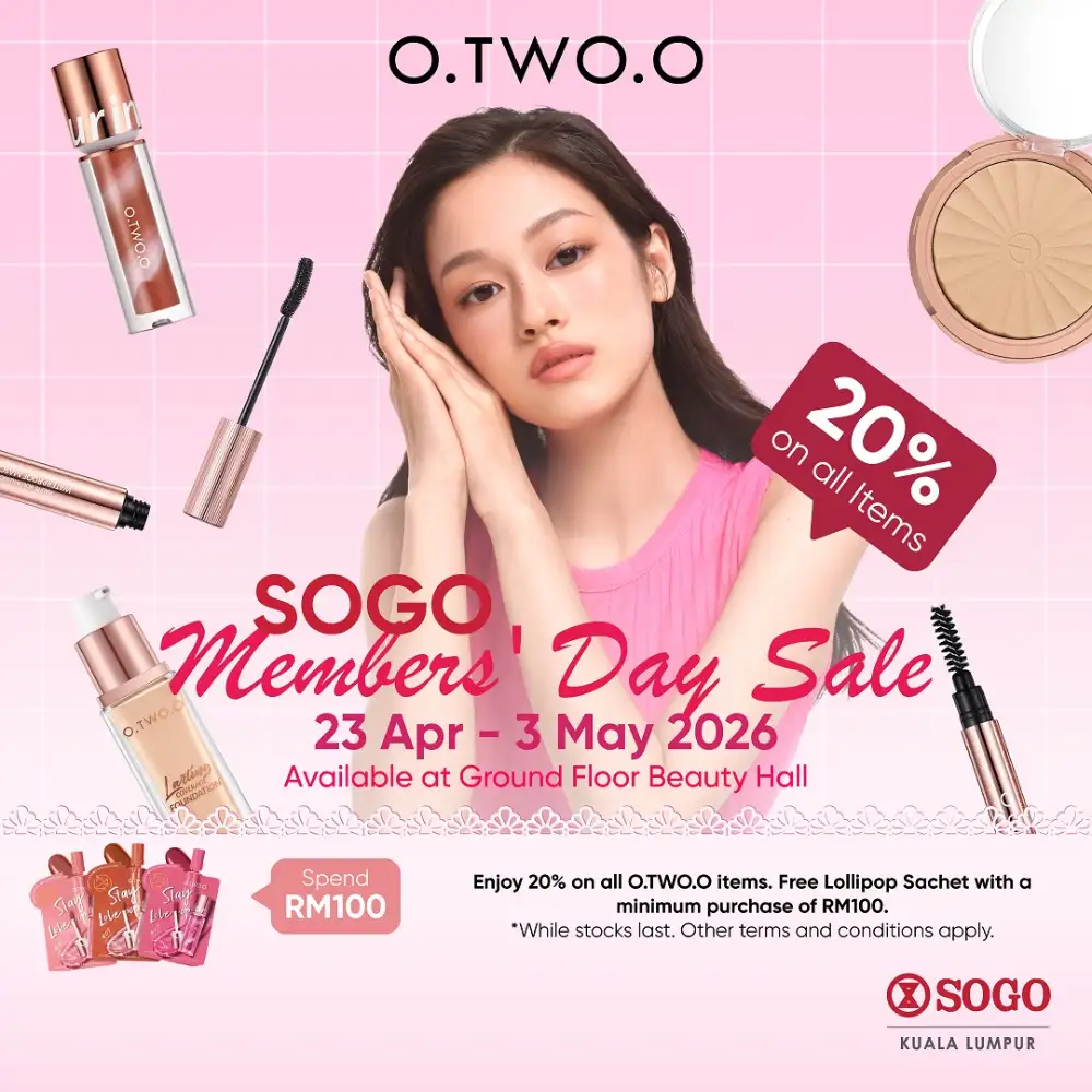 SOGO KL: O.TWO.O Members' Day 20% Off Sale! page 1