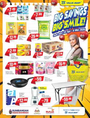 TF Value-Mart Malaysia Big Savings Big Smile 2026 flyer cover