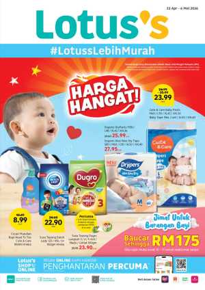 Lotus's Malaysia Harga Hangat Baby Fair 2026 flyer cover