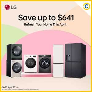 COURTS SG: LG Refresh Your Home April Sale flyer cover