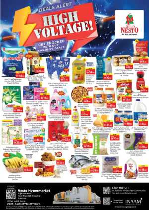 Nesto Fujairah: High Voltage Deals Alert! flyer cover
