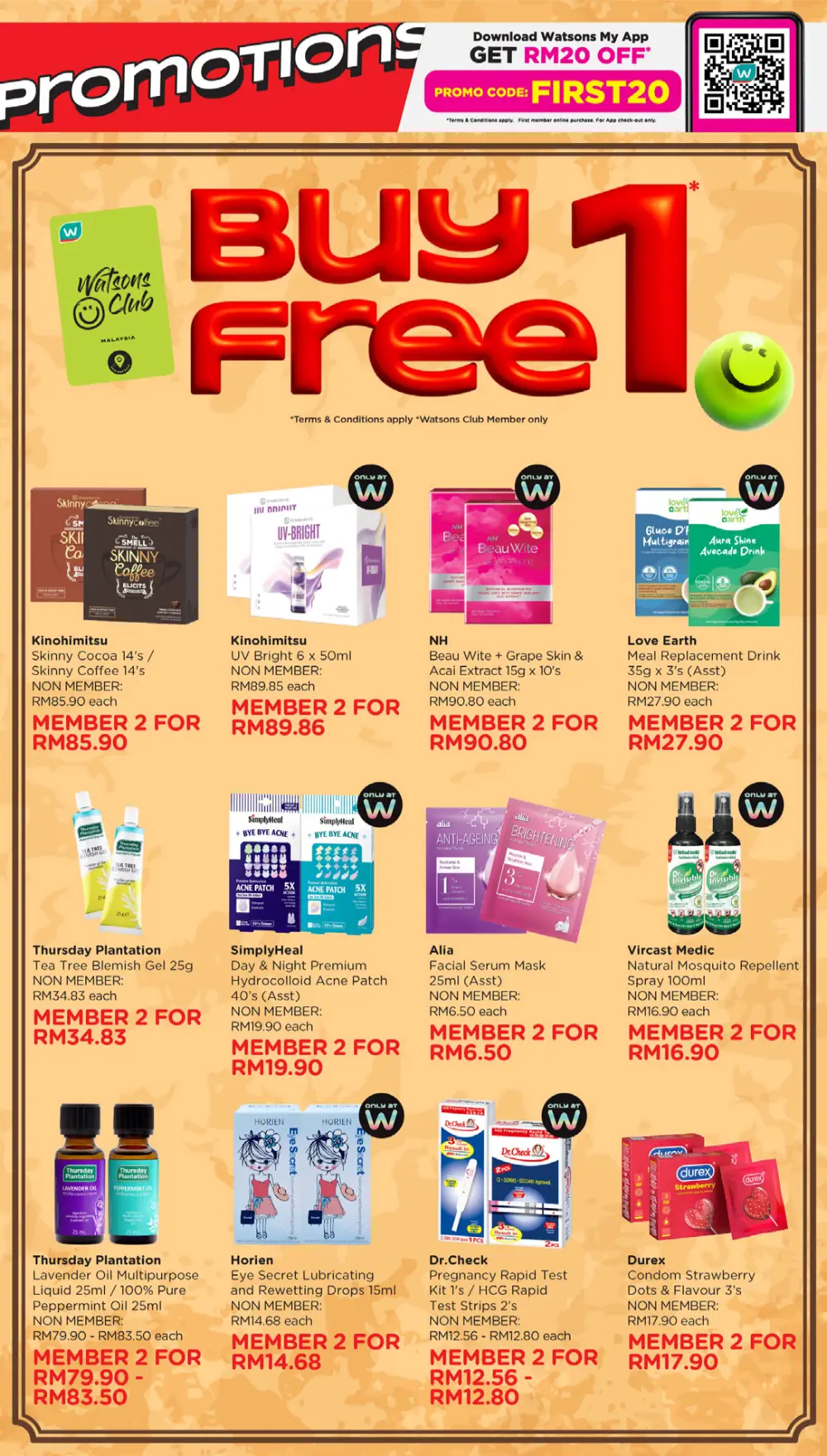 Watsons Malaysia 185 Years Sale: Buy 1 Free 1 page 11