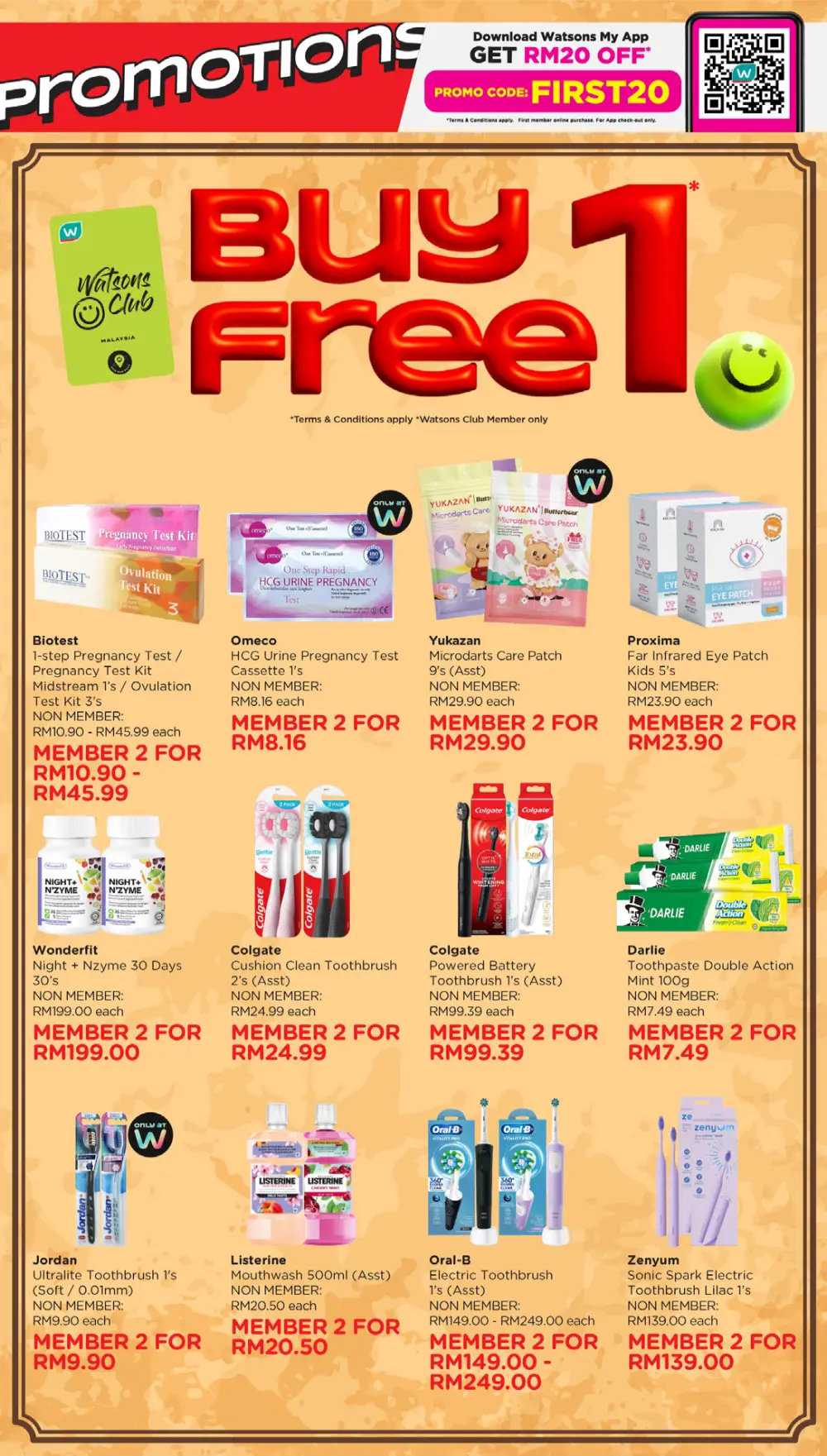 Watsons Malaysia 185 Years Sale: Buy 1 Free 1 page 12