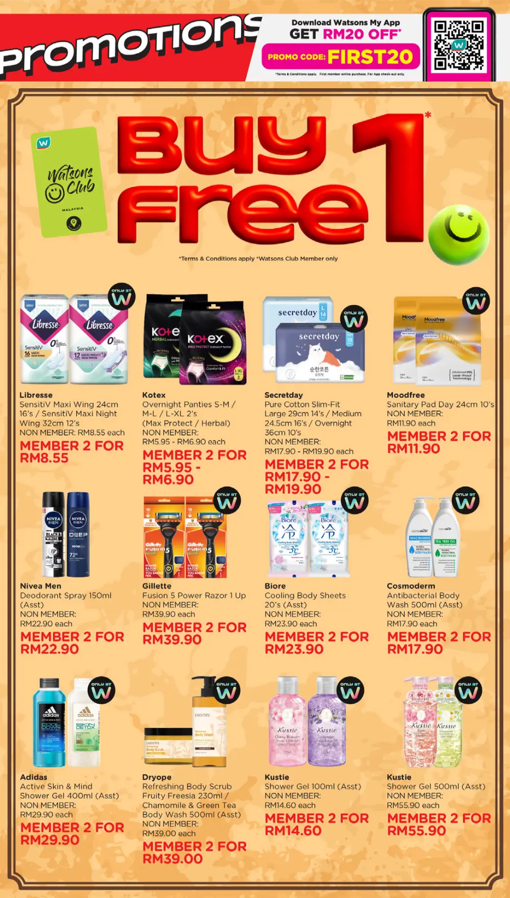 Watsons Malaysia 185 Years Sale: Buy 1 Free 1 page 13
