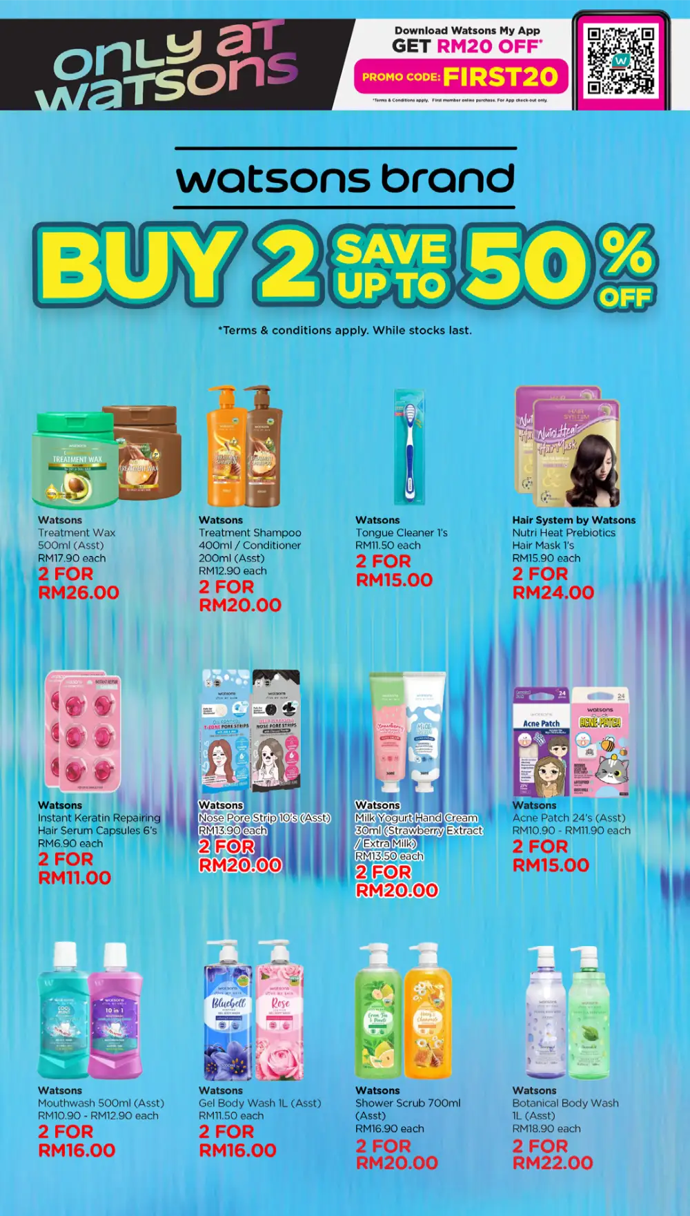 Watsons Malaysia 185 Years Sale: Buy 1 Free 1 page 30