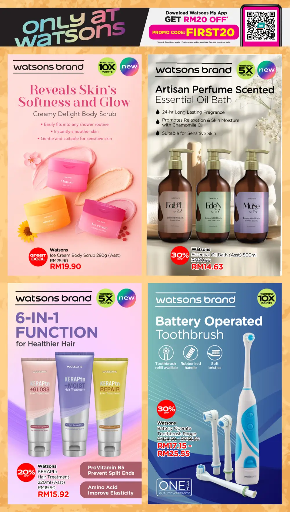 Watsons Malaysia 185 Years Sale: Buy 1 Free 1 page 33