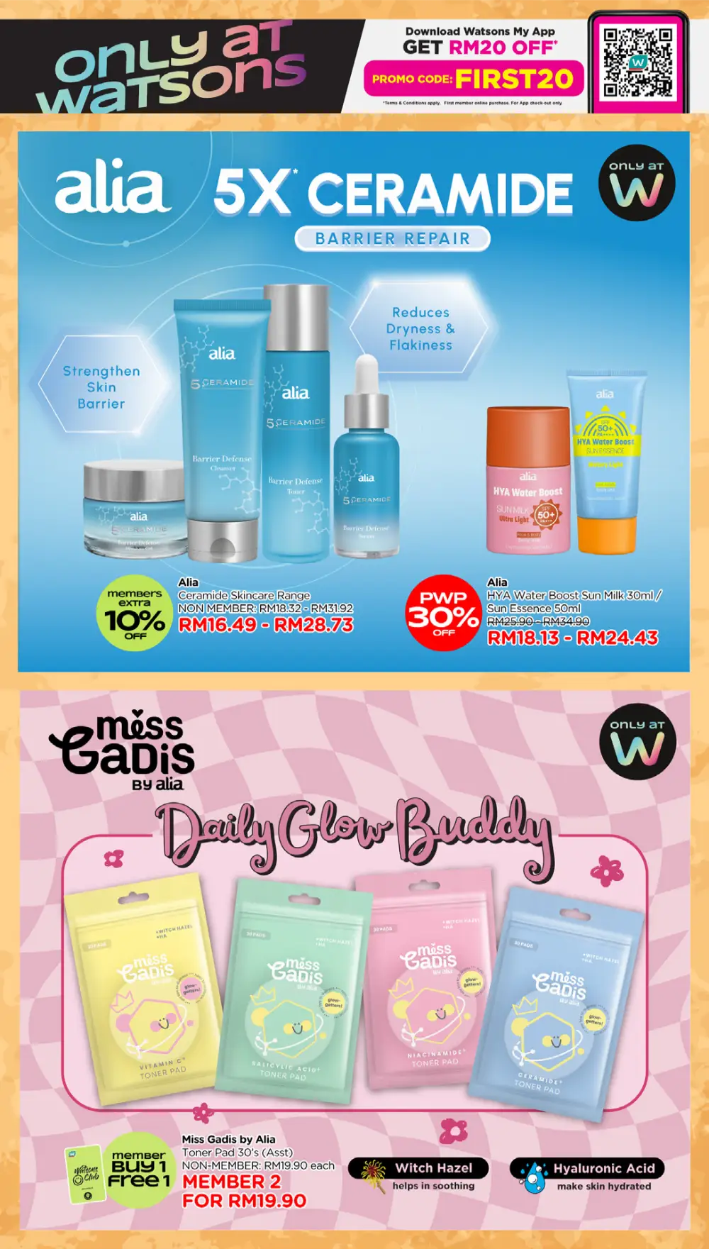 Watsons Malaysia 185 Years Sale: Buy 1 Free 1 page 38