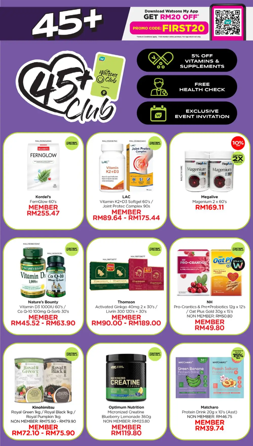 Watsons Malaysia 185 Years Sale: Buy 1 Free 1 page 53