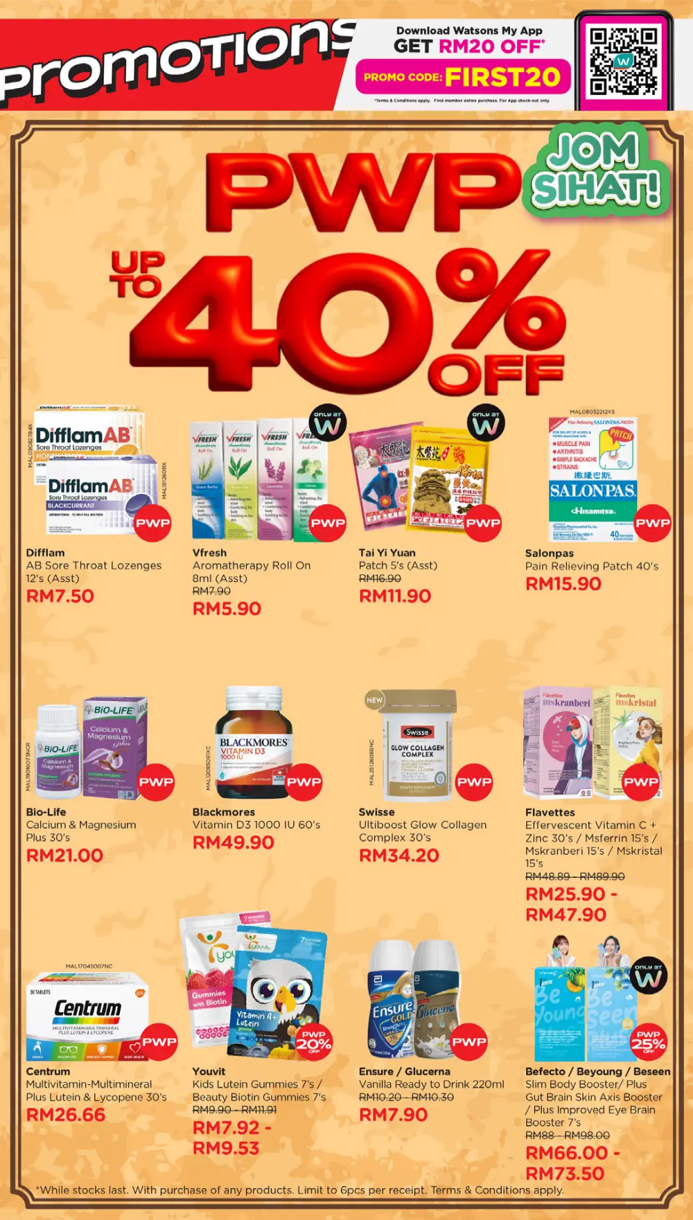 Watsons Malaysia 185 Years Sale: Buy 1 Free 1 page 55