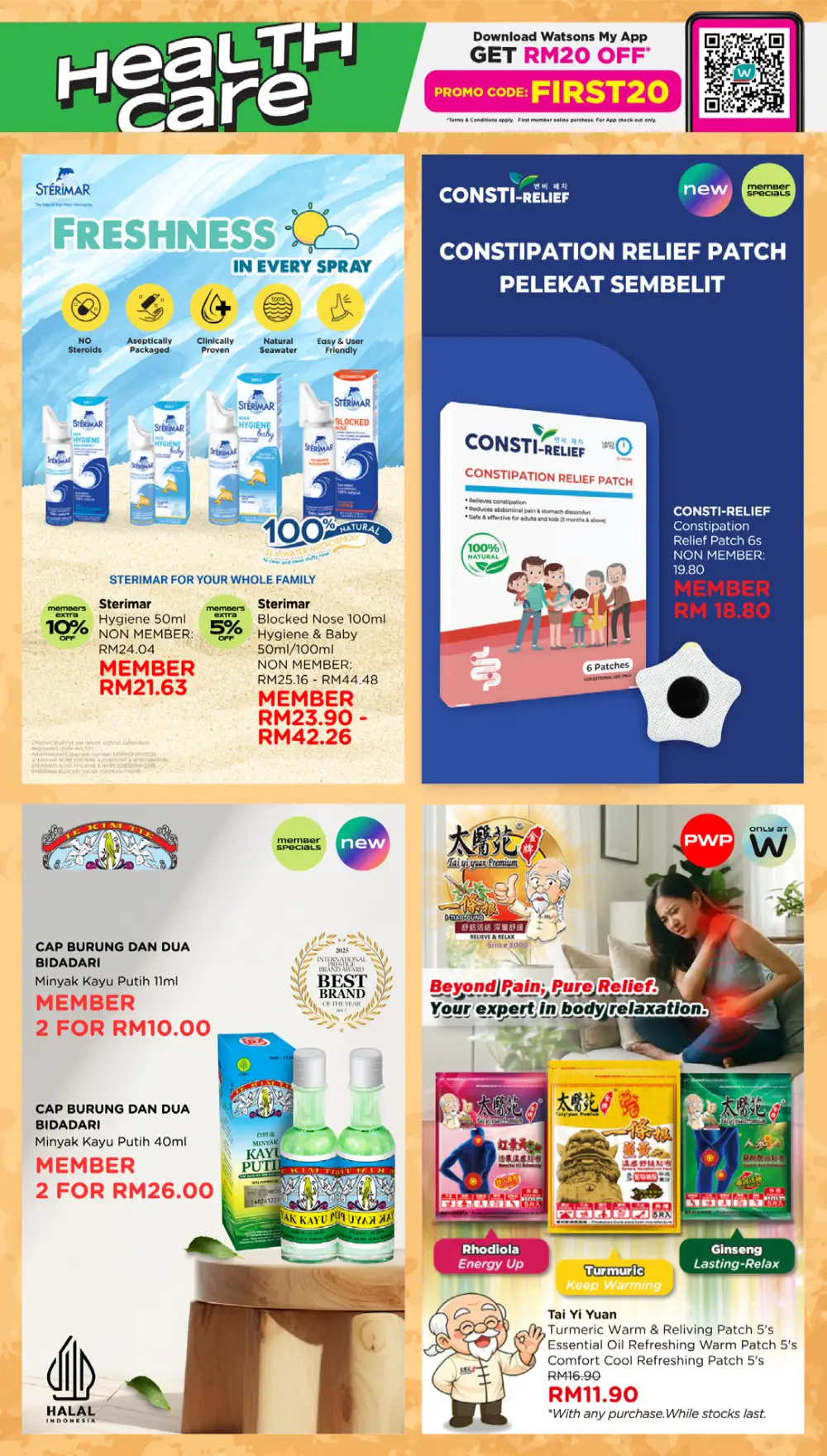 Watsons Malaysia 185 Years Sale: Buy 1 Free 1 page 65