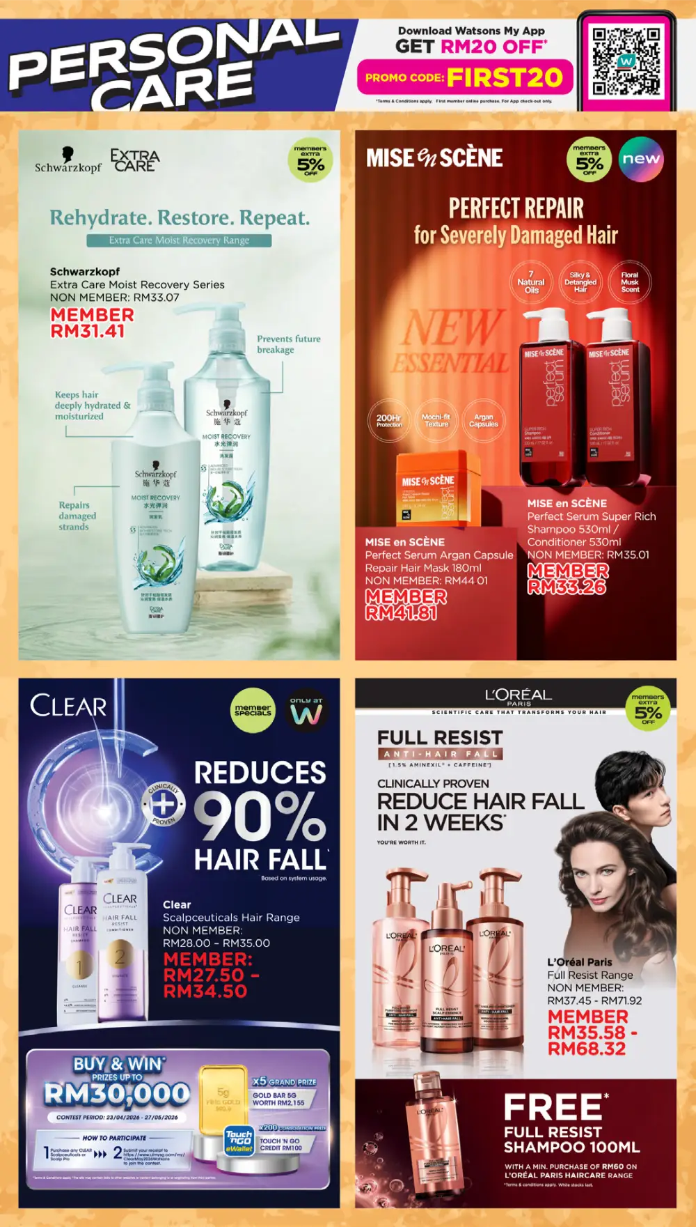 Watsons Malaysia 185 Years Sale: Buy 1 Free 1 page 69