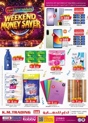 K.M. Trading Ajman Weekend Money Saver Offers flyer cover