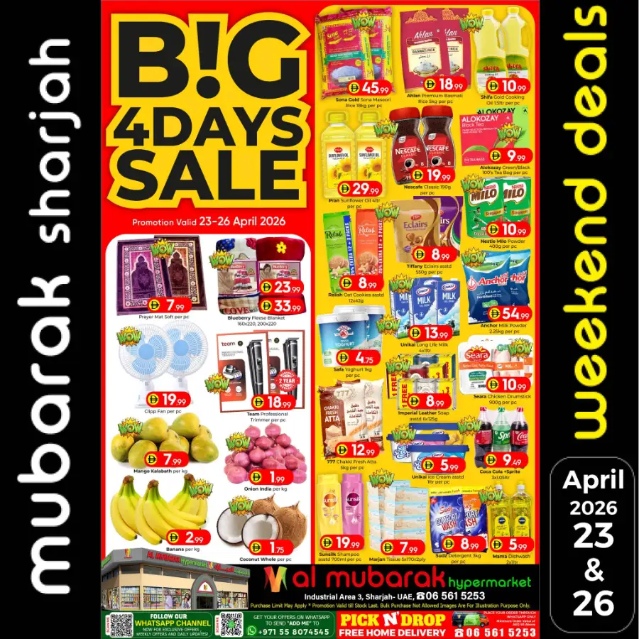 Al Mubarak Sharjah Big 4 Days Sale Offers page 1