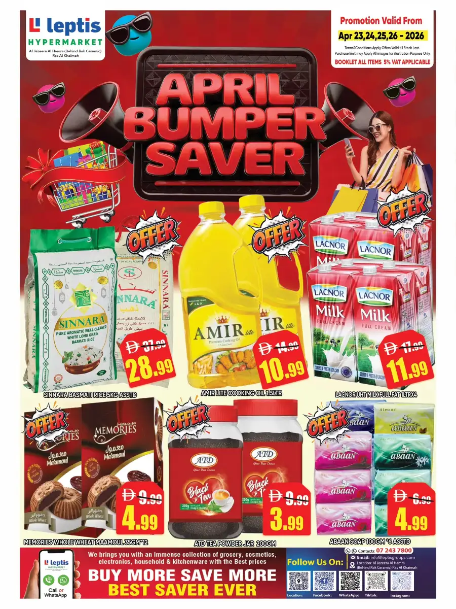 Leptis RAK April Bumper Saver: Massive Grocery Deals page 1