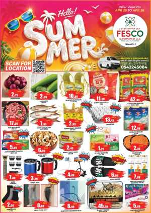 Fesco Supermarket: Hello Summer Deals! flyer cover