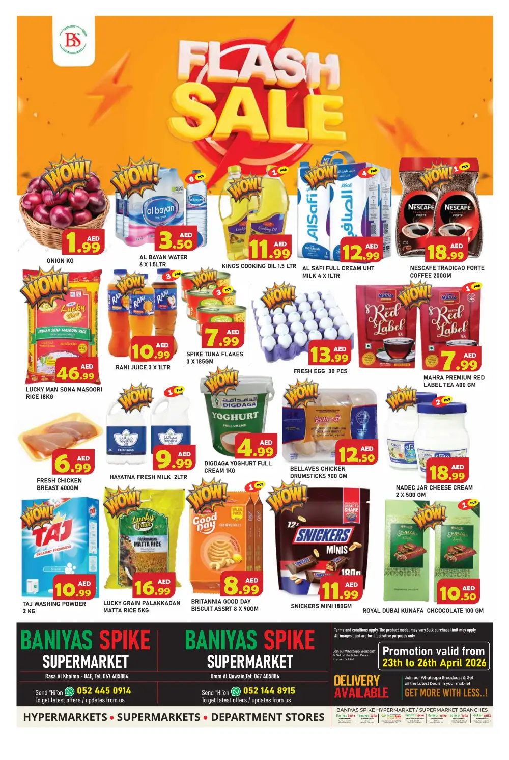 Baniyas Spike RAK – Flash Sale Grocery Deals page 1