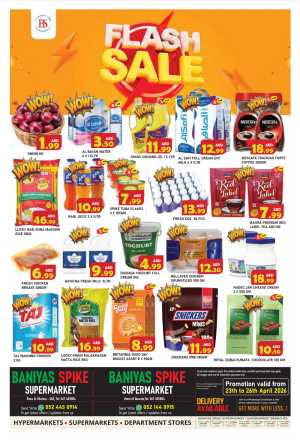 Baniyas Spike RAK – Flash Sale Grocery Deals flyer cover
