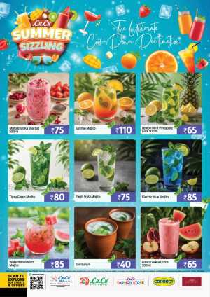 LuLu Kozhikode Summer Drinks Deals flyer cover
