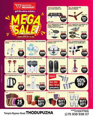 Mega sale flyer cover