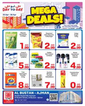 Day to Day Ajman Mega Deals: 25-30 Apr Offers flyer cover