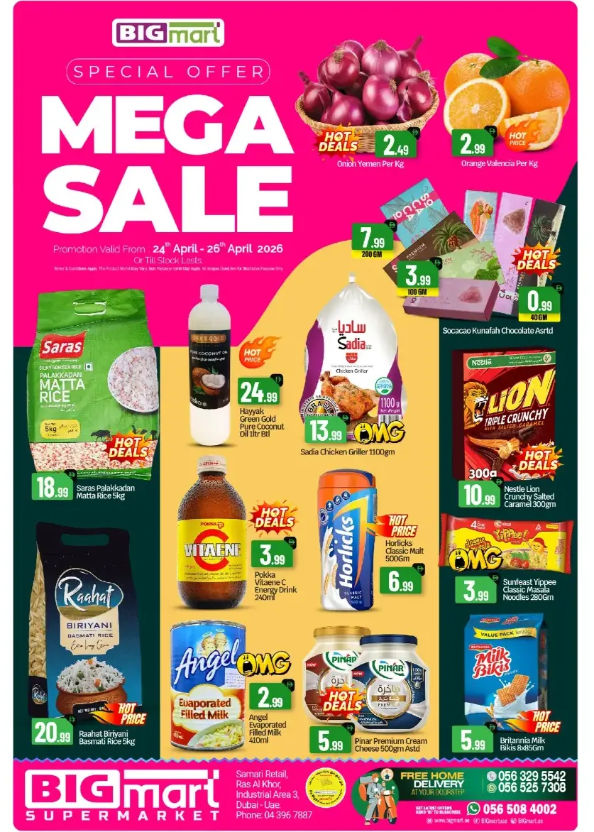 Big Mart Ras Al Khor Mega Sale: April 24-26 page 1