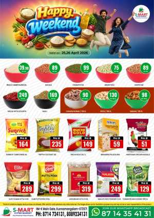 Happy Weekend flyer cover