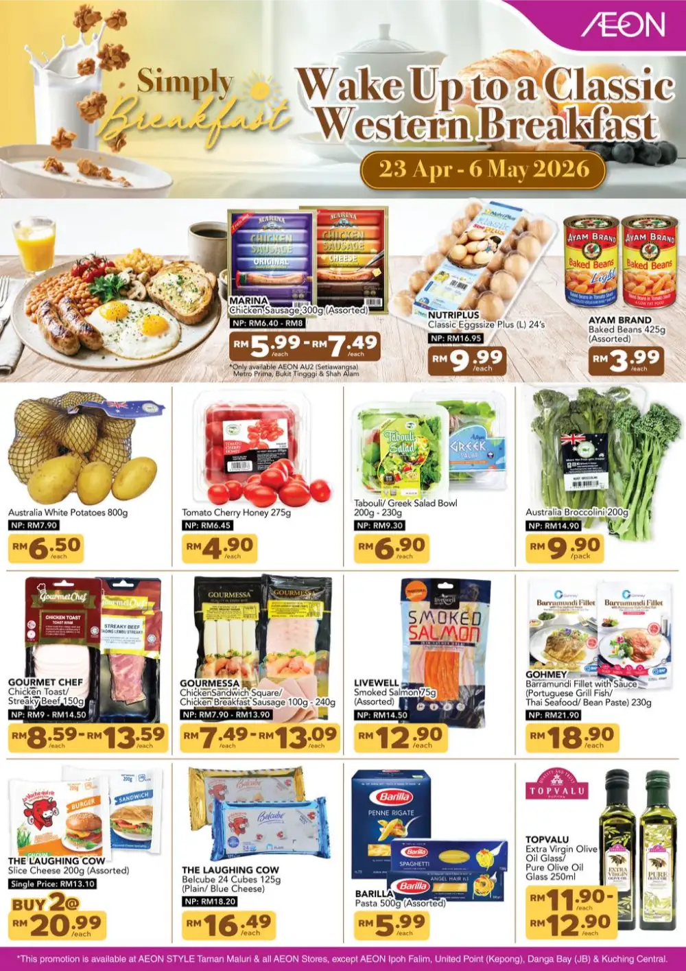 AEON Malaysia Breakfast Sale – Up to 38% Off page 1