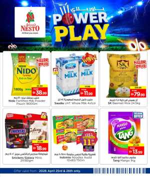Nesto Power Play Sale – Weekend Deals Apr 2026 flyer cover