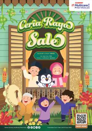 Sunway Pharmacy Ceria Raya Sale – Apr 2026 flyer cover