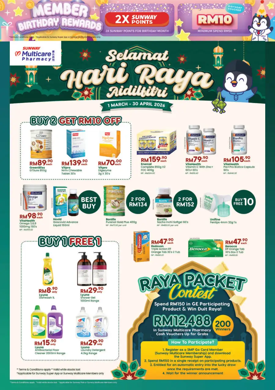 Sunway Pharmacy Ceria Raya Sale – Apr 2026 page 35