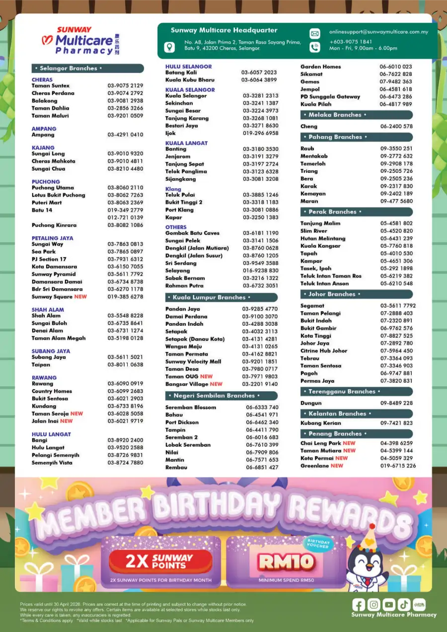Sunway Pharmacy Ceria Raya Sale – Apr 2026 page 36