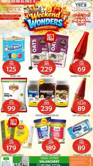 Yara Hyper Valanchery - Weekend Wonders Deals! flyer cover
