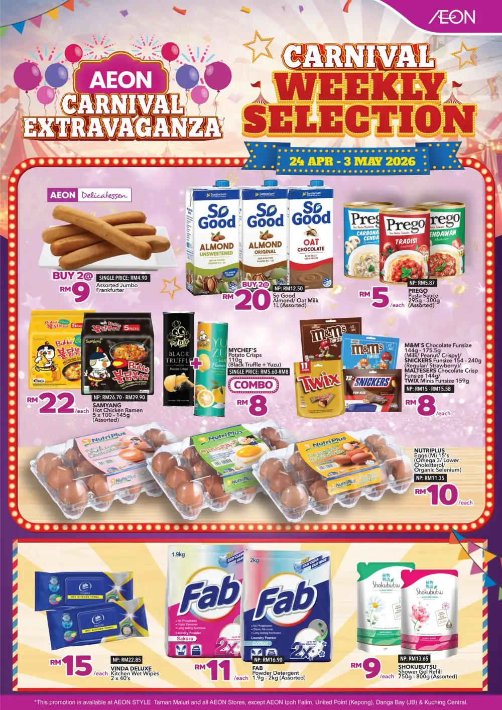 AEON Malaysia Carnival Deals: Sushi & Snacks Sale page 2