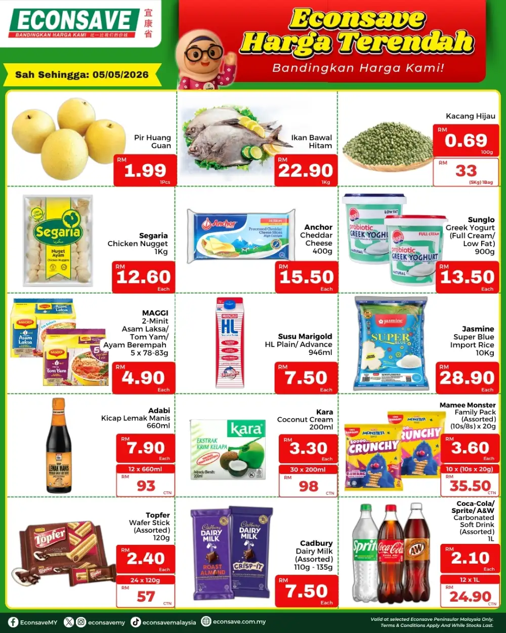 Econsave Malaysia Lowest Price Deals: May 5 Save! page 1